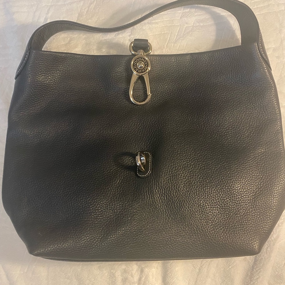 Dooney & Bourke Archives Pebble Black Logo Large Sac bag